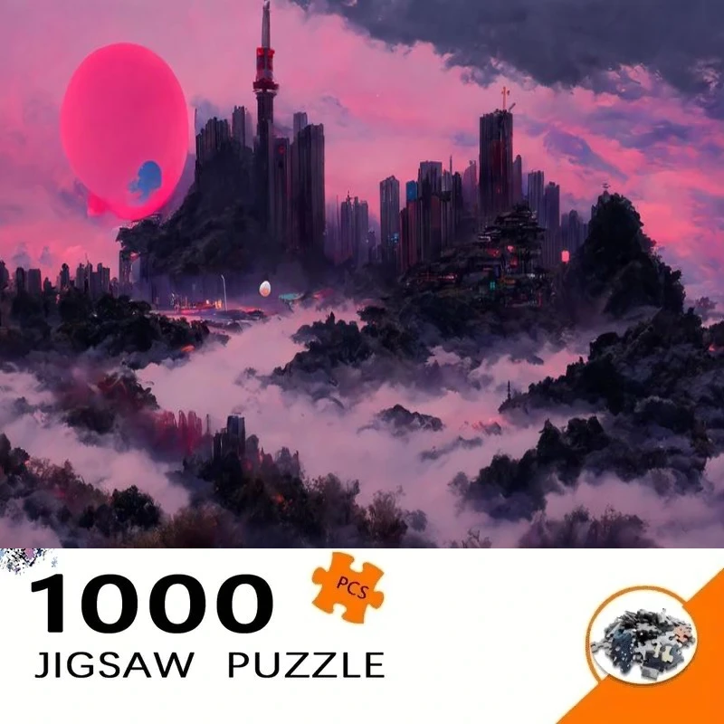 1000pcs Cyberpunk Fantasy City Jigsaw Puzzle Sci-Fi Neon Landscape Art Paper for Adults Teens Gift
1000pcs Cyberpunk Fantasy City Jigsaw Puzzle Sci-Fi Neon Landscape Art Paper for Adults Teens Gift