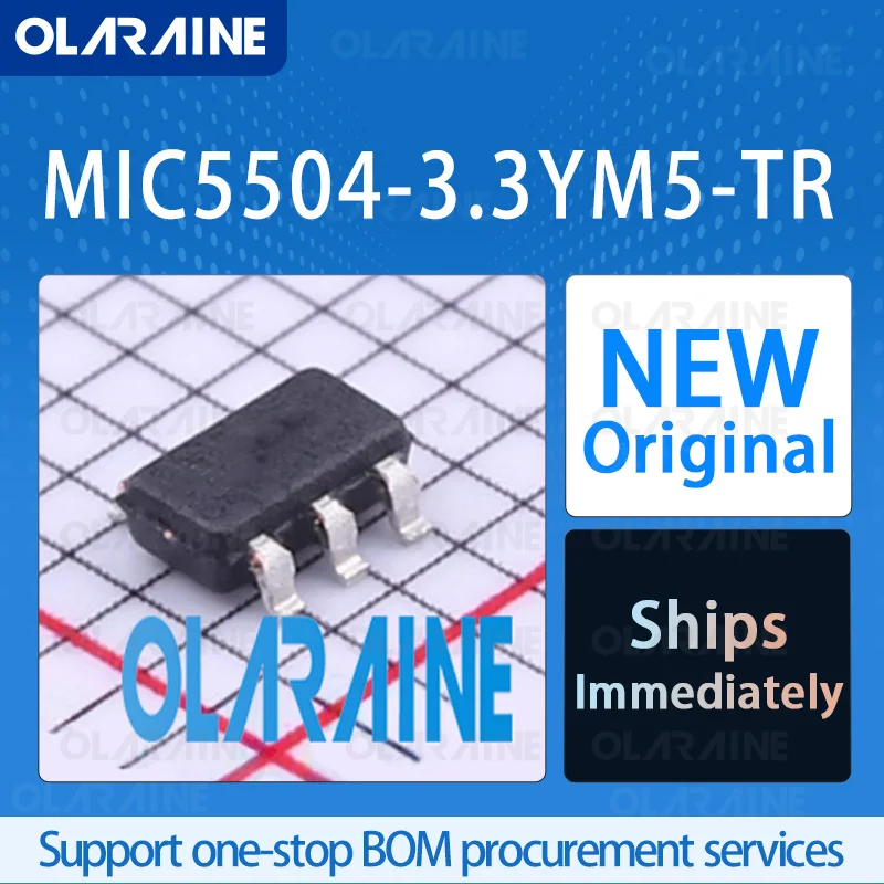10/50/100Pcs MIC5504-3.3YM5-TR SOT-23-5 low dropout voltage regulator RoHS 1 Output The output voltage is 3.3 V Current 300 mA
10/50/100Pcs MIC5504-3.3YM5-TR SOT-23-5 low dropout voltage regulator RoHS 1 Output The output voltage is 3.3 V Current 300 mA