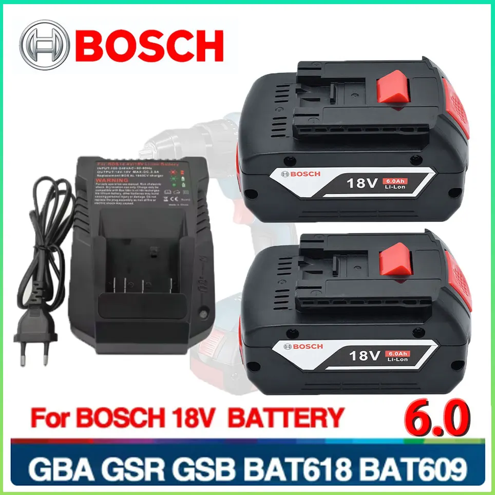 6.0Ah Battery Original for Bosch 18V Professional GBA GBH GSR GSB BAT618 BAT609 BAT620 Replacement Battery
6.0Ah Battery Original for Bosch 18V Professional GBA GBH GSR GSB BAT618 BAT609 BAT620 Replacement Battery