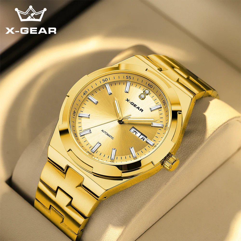 X-GEAR Fashion Men's Quartz Watch Stainless Steel Waterproof Luminous Man Watch Chronograph Date Multifunction Watches For Men
X-GEAR Fashion Men's Quartz Watch Stainless Steel Waterproof Luminous Man Watch Chronograph Date Multifunction Watches For Men