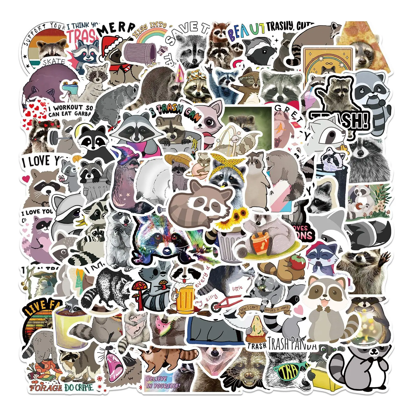 10/30/50/100pcs Cartoon Animal Raccoon Graffiti Stickers Cute Scrapbook Laptop Suitcase Kids Toys Diy Waterproof Decal Stickers
10/30/50/100pcs Cartoon Animal Raccoon Graffiti Stickers Cute Scrapbook Laptop Suitcase Kids Toys Diy Waterproof Decal Stickers