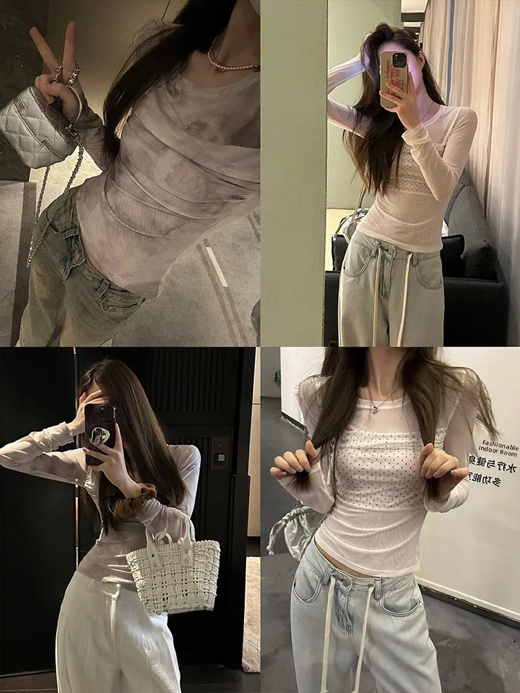 Женская футболка в горошек Wild Artist Bla Bean Humming Double Layered Me, весенне-летний топ Heydle Brand
Женская футболка в горошек Wild Artist Bla Bean Humming Double Layered Me, весенне-летний топ Heydle Brand