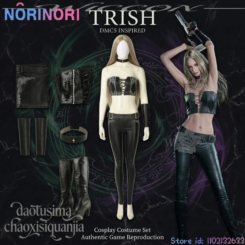 Anime Game Devil Cos Cryy DMC5 Cosplay Trish Sexy Bikini Tube Top Punk Pu Pants Fashion Lingerie Wigs Halloween Christmas Party
Anime Game Devil Cos Cryy DMC5 Cosplay Trish Sexy Bikini Tube Top Punk Pu Pants Fashion Lingerie Wigs Halloween Christmas Party