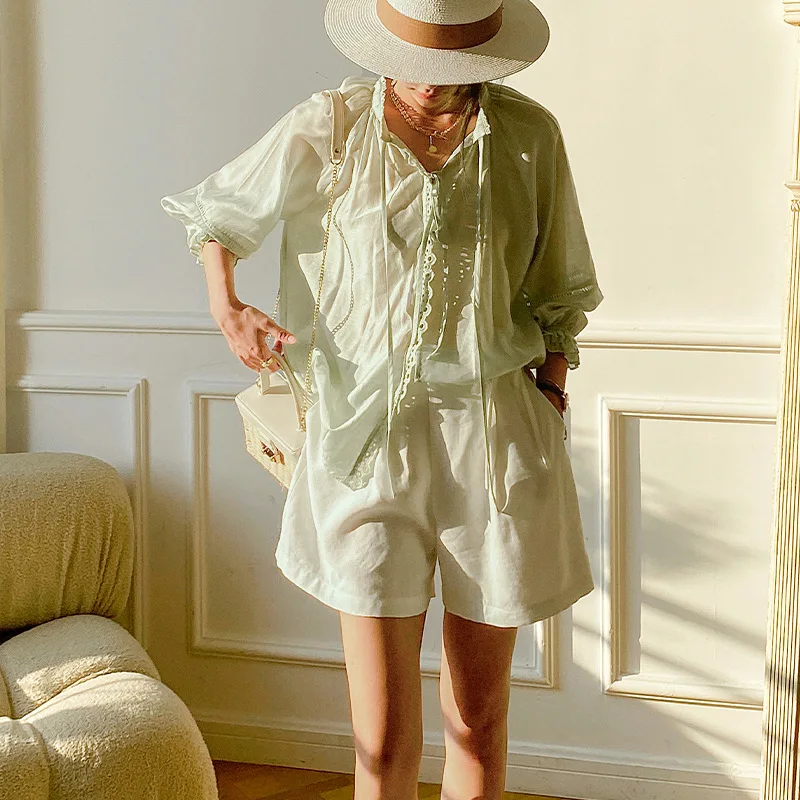 2025Spring and Summer New Shirt Women's Loose Design French Style Temperament Lady's Shirt New Shenzhen Nanyou Women's Clothing
2025Spring and Summer New Shirt Women's Loose Design French Style Temperament Lady's Shirt New Shenzhen Nanyou Women's Clothing