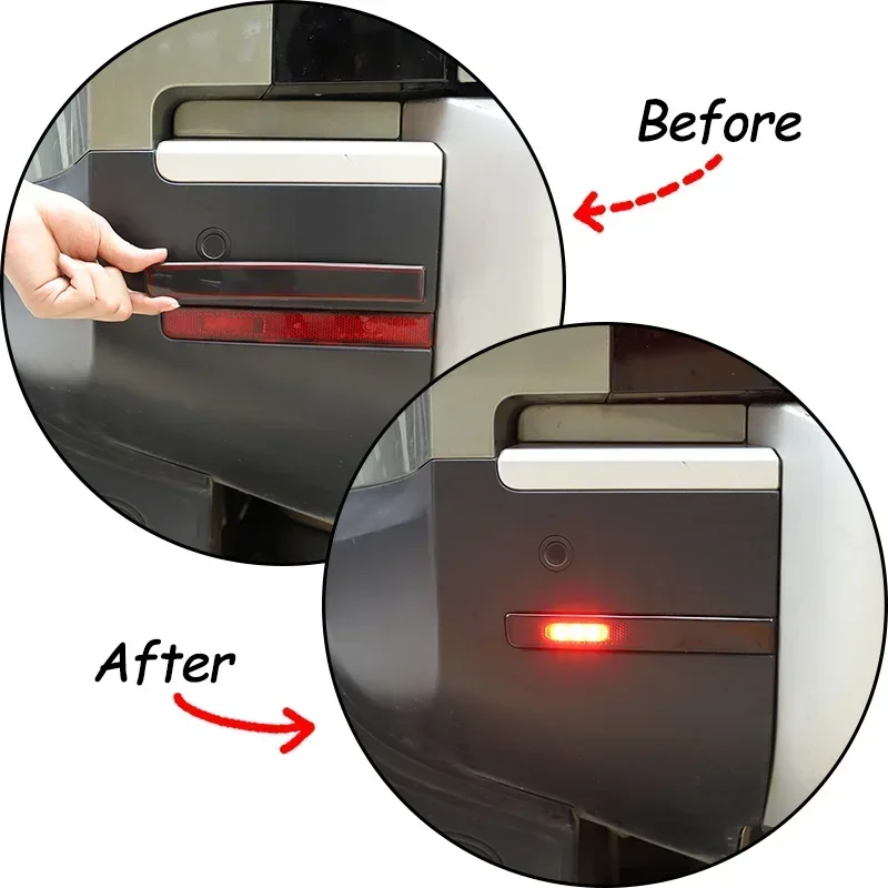 For 2020-2024 Land Rover Defender 90 110 130 ABS Black Car Rear Fog Lamp Cover Sticker Car Exterior Protection Accessories
For 2020-2024 Land Rover Defender 90 110 130 ABS Black Car Rear Fog Lamp Cover Sticker Car Exterior Protection Accessories