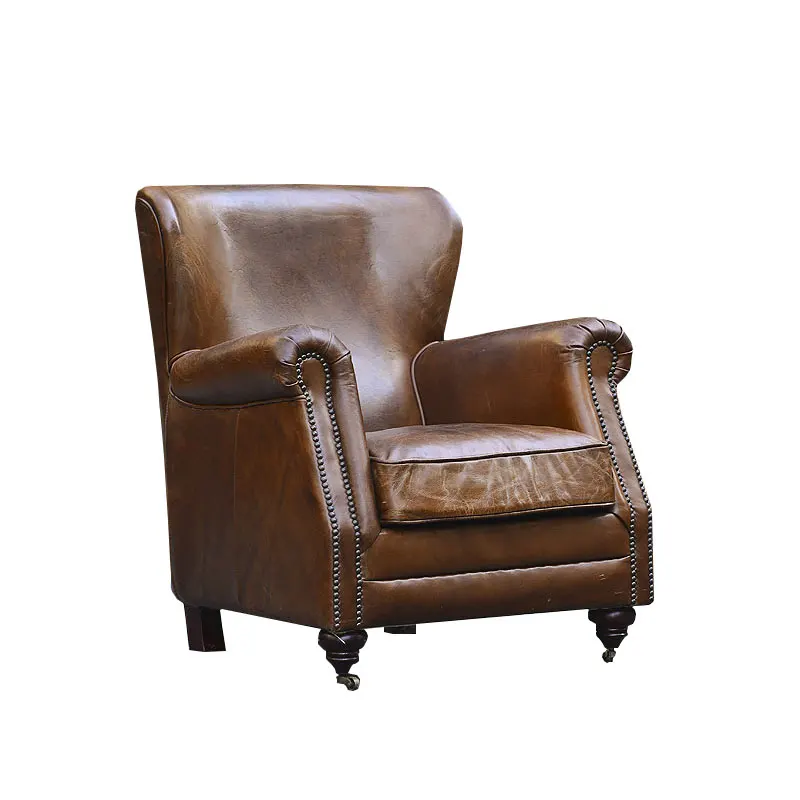 Handmade leather, unique fission leather process, first layer of cowhide, classic American four-sided all-leather sofa
Handmade leather, unique fission leather process, first layer of cowhide, classic American four-sided all-leather sofa