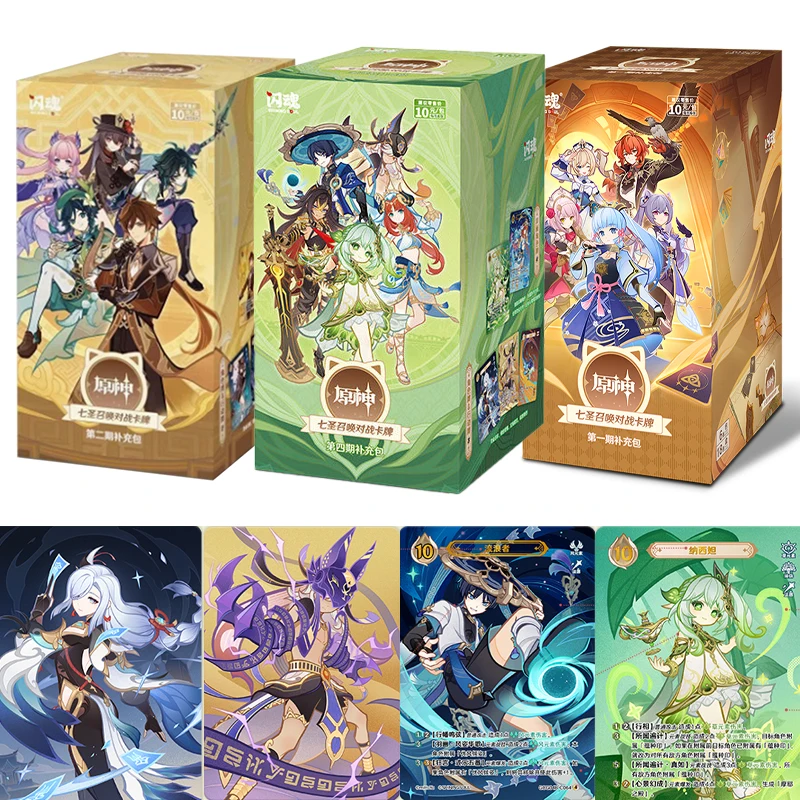 Flash Soul Genshin Genius Invokation TCG Battle Cards Volume 4 Expansion Pack Game Peripherals Collectible Tabletop Game Cards
Flash Soul Genshin Genius Invokation TCG Battle Cards Volume 4 Expansion Pack Game Peripherals Collectible Tabletop Game Cards