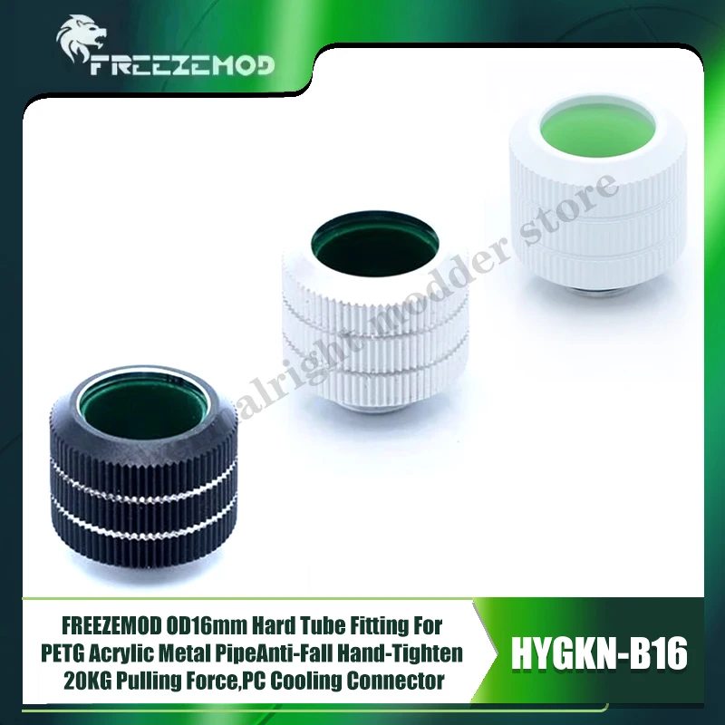 FREEZEMOD OD16 мм жесткий фитинг для акриловой металлической трубы PETG, защита от падения, затягивающая сила 20 кг, охлаждающий разъем для ПК
FREEZEMOD OD16 мм жесткий фитинг для акриловой металлической трубы PETG, защита от падения, затягивающая сила 20 кг, охлаждающий разъем для ПК
