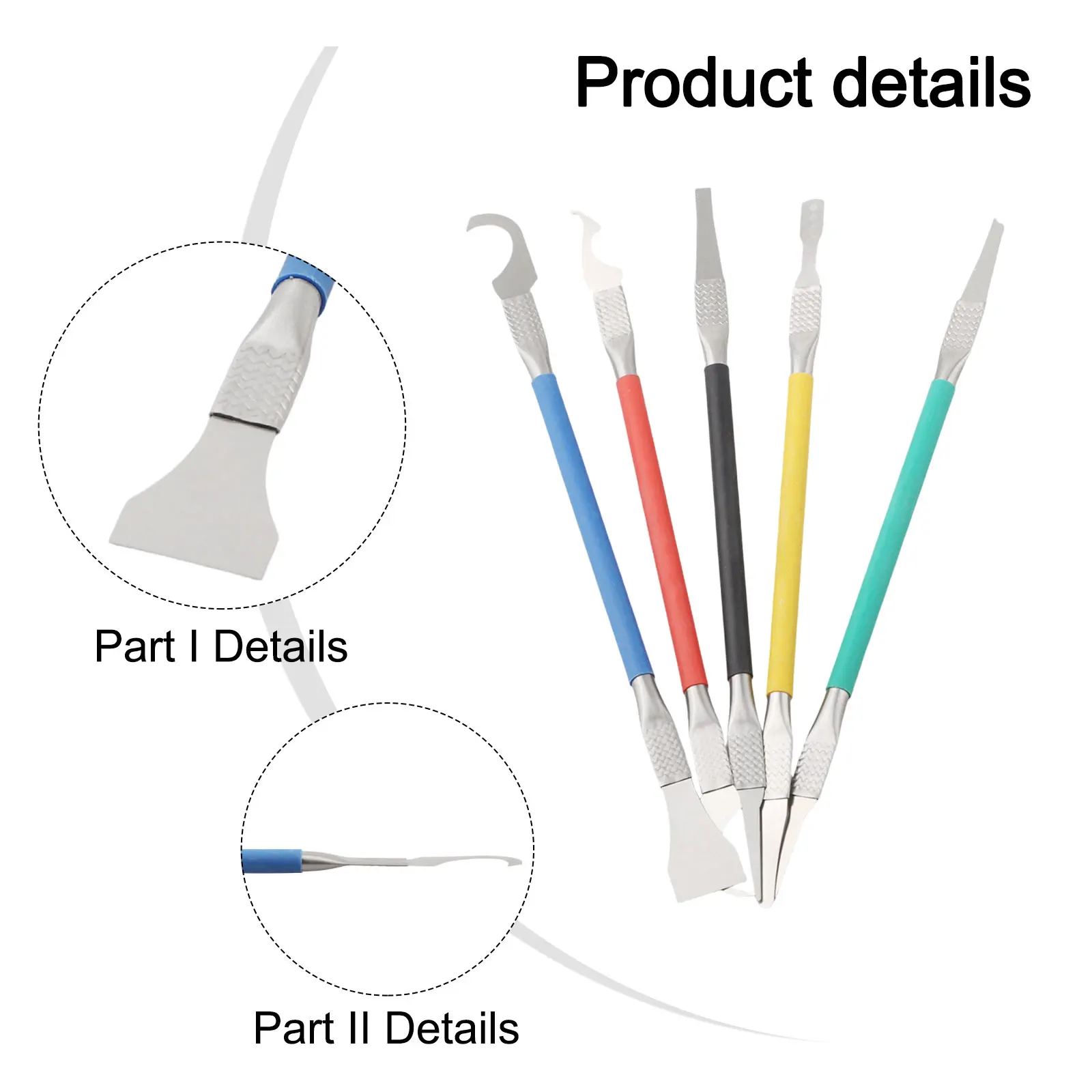 5 In 1 IC Chip Repair Thin Blade Remover Maintenance Knives Remove Glue Disassemble Phone PC Rework Processor Tools
5 In 1 IC Chip Repair Thin Blade Remover Maintenance Knives Remove Glue Disassemble Phone PC Rework Processor Tools