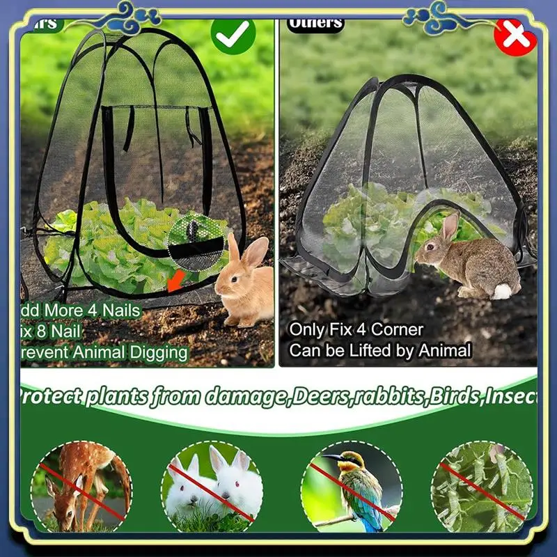 Latest Mesh Plant Cover From Animals Plant Netting Guard Cover For Protect Flower Tomato
Latest Mesh Plant Cover From Animals Plant Netting Guard Cover For Protect Flower Tomato