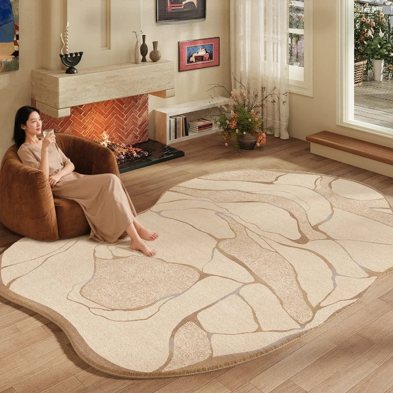 Ковры нестандартной формы для гостиной, декор для спальни в стиле лайт-люкс, плюшевый ковер, пушистый мягкий напольный коврик для зоны отдыха, утолщенный прикроватный коврик
Ковры нестандартной формы для гостиной, декор для спальни в стиле лайт-люкс, плюшевый ковер, пушистый мягкий напольный коврик для зоны отдыха, утолщенный прикроватный коврик