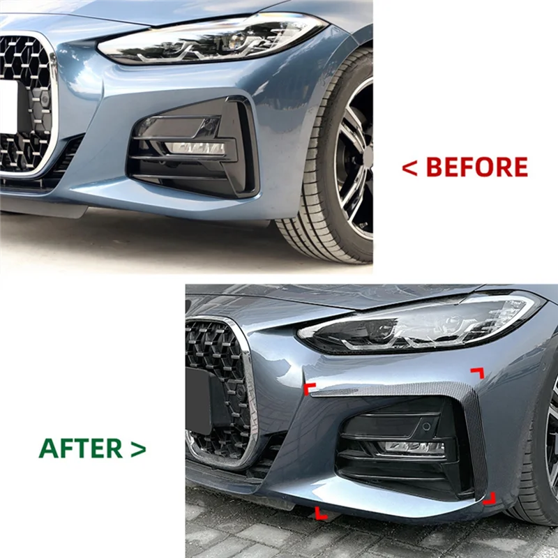 Car Carbon Fiber ABS Front Fog Light Trim Bezel Cover Trim Stickers for BMW 4 Series G22 G23 G26 M Sport 2020-2023
Car Carbon Fiber ABS Front Fog Light Trim Bezel Cover Trim Stickers for BMW 4 Series G22 G23 G26 M Sport 2020-2023