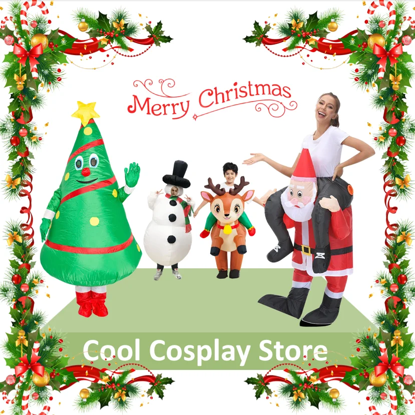 Christmas Funny Inflatable Costumes Santa Claus Snowman Elk Tree Penguin Adult Kid Xmas Halloween Fanticy Carnival Party Props
Christmas Funny Inflatable Costumes Santa Claus Snowman Elk Tree Penguin Adult Kid Xmas Halloween Fanticy Carnival Party Props