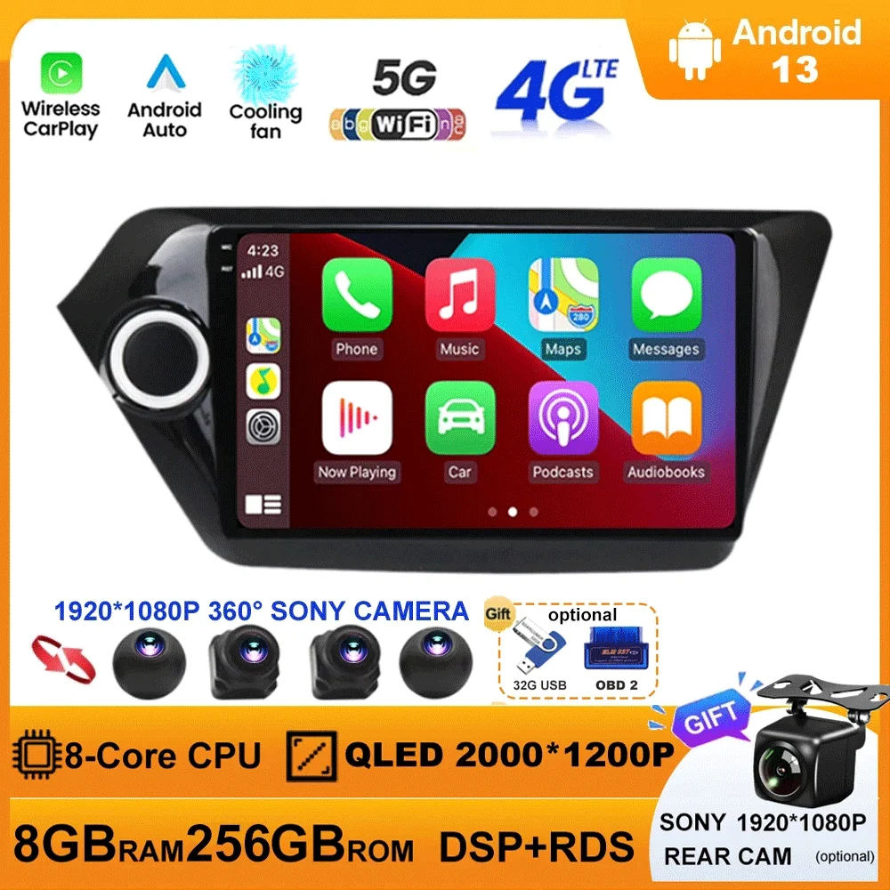 Автомобильный радиоприемник на Android 13 для Kia K2 RIO 3 4 2010 2011 - 2017 мультимедийный видеоплеер Стерео GPS навигация WIFI Carplay Android авто
Автомобильный радиоприемник на Android 13 для Kia K2 RIO 3 4 2010 2011 - 2017 мультимедийный видеоплеер Стерео GPS навигация WIFI Carplay Android авто
