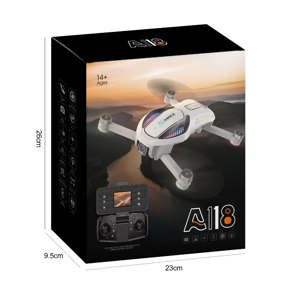 NEW 8K Dual Camera HD A118 with Protective Cover Black/Grey Screen Screen Equipped Professional Aerial Photography
NEW 8K Dual Camera HD A118 with Protective Cover Black/Grey Screen Screen Equipped Professional Aerial Photography