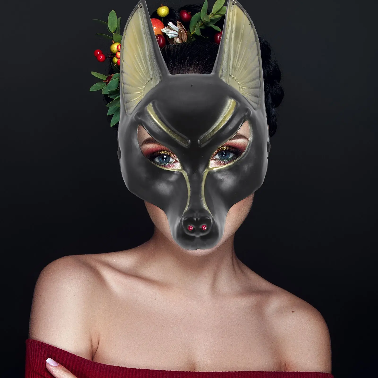 Anubis Mask Ball Masks Halloween Cosplay Props Creepy Costume Party Decor Decorative Plastic for Adults Prom
Anubis Mask Ball Masks Halloween Cosplay Props Creepy Costume Party Decor Decorative Plastic for Adults Prom
