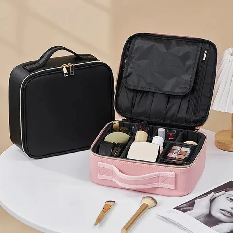 Makeup Case Women Cosmetic Suitcase Travel Storage Box For Manicure Cosmetic Bag Portable Storage Bag With Adjustable Dividers
Makeup Case Women Cosmetic Suitcase Travel Storage Box For Manicure Cosmetic Bag Portable Storage Bag With Adjustable Dividers