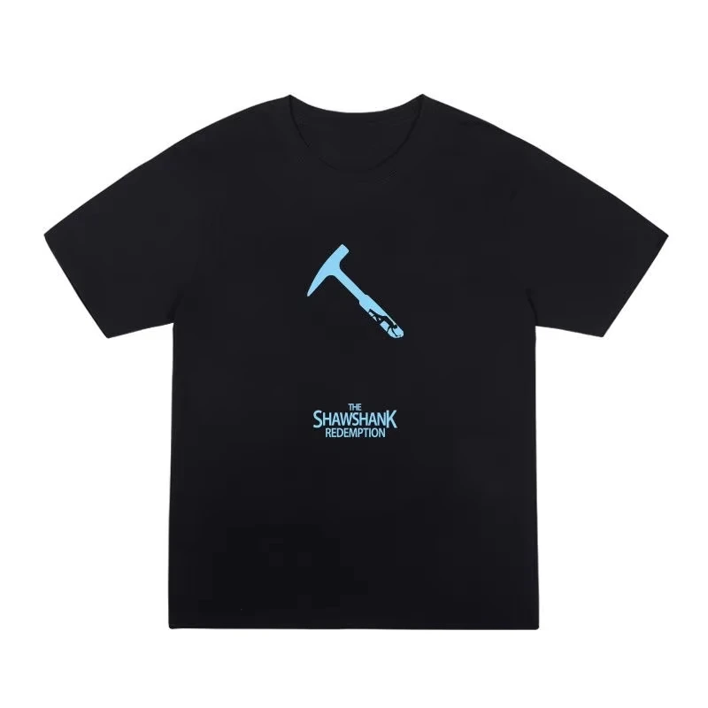 The Shawshank Redemption 2025 Summer loose pure cotton short-sleeved T-shirt for men and women with film prints
The Shawshank Redemption 2025 Summer loose pure cotton short-sleeved T-shirt for men and women with film prints