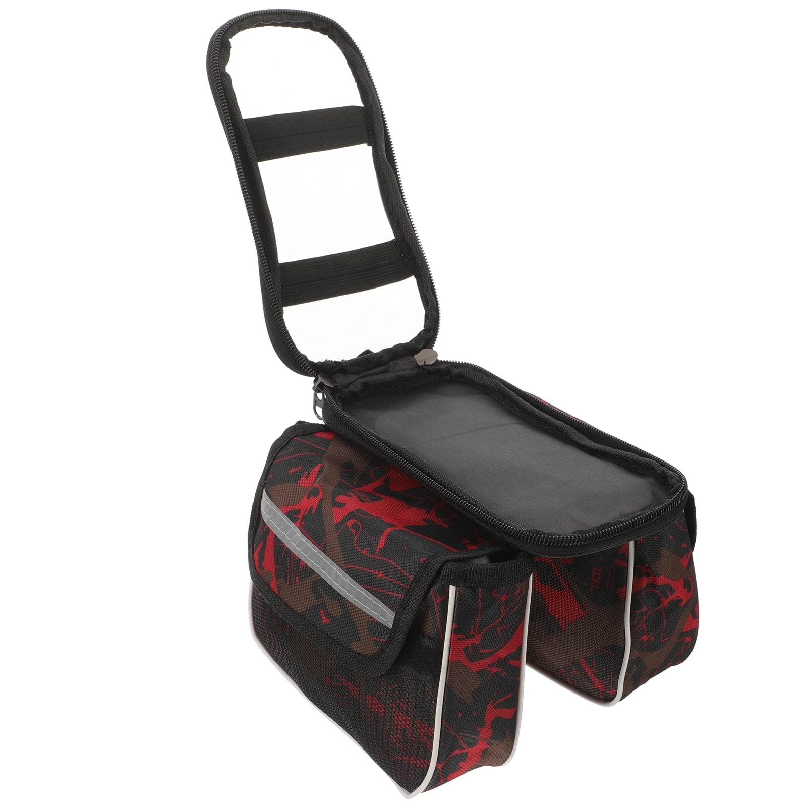 Phone 6.2 Inch Camo Red for H lebars Suitable Most Bikes Smooth Zipper Durable Storage Pouch Tank Bike Frame Bag Top Tube Bike
Phone 6.2 Inch Camo Red for H lebars Suitable Most Bikes Smooth Zipper Durable Storage Pouch Tank Bike Frame Bag Top Tube Bike