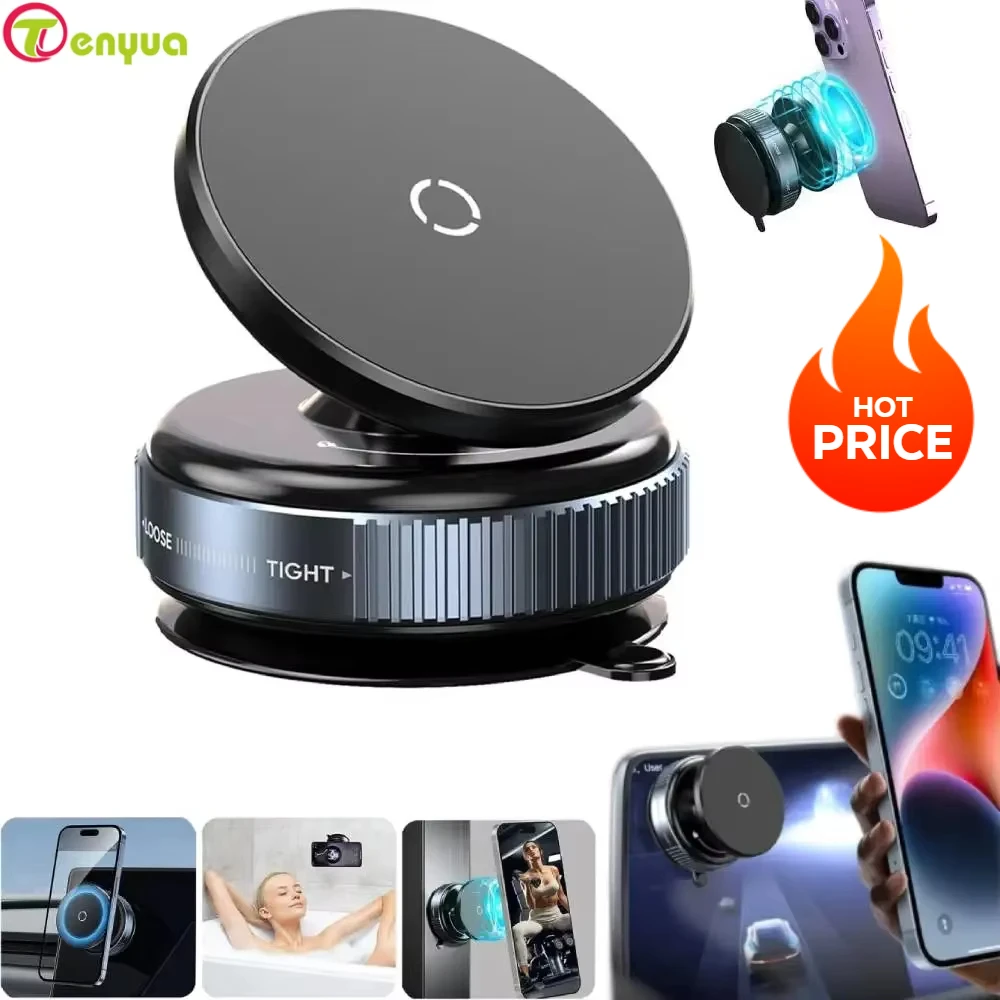 For Magsafe Magnetic Vacuum Adsorption Suction Cup Bracket 360° Rotation Magnetic Car Stable Holder for iPhone 12-16 Smartphone
For Magsafe Magnetic Vacuum Adsorption Suction Cup Bracket 360° Rotation Magnetic Car Stable Holder for iPhone 12-16 Smartphone