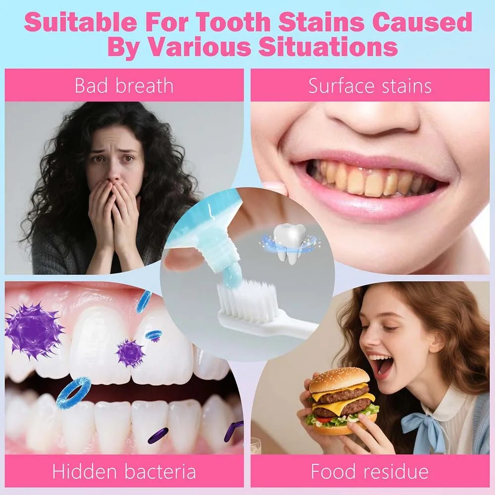 100G Niacinamide Whitening Toothpaste with Natural Gentle Care Fluoride Free Toothpaste Brilliant Smile for Sensitive Teeth
100G Niacinamide Whitening Toothpaste with Natural Gentle Care Fluoride Free Toothpaste Brilliant Smile for Sensitive Teeth