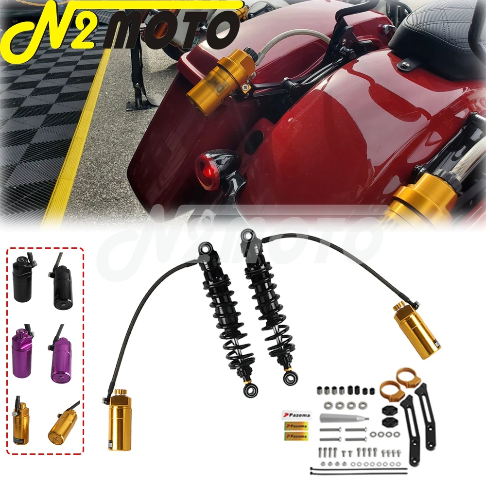 Motorcycle Remote Reservoir Shock Absorber Replacement Parts For Harley Electra Glide FLHTKL FLHTK FLH FLHTI FLHTPI FLHTKSE 14-
Motorcycle Remote Reservoir Shock Absorber Replacement Parts For Harley Electra Glide FLHTKL FLHTK FLH FLHTI FLHTPI FLHTKSE 14-