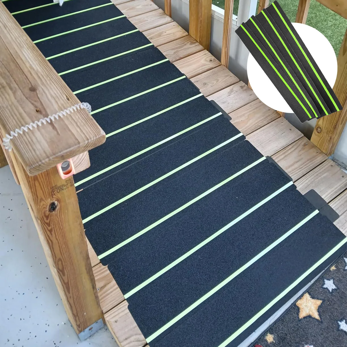 Anti Slip Traction Tape Glow in Dark Green Stripe Friction Abrasive Adhesive For Stair Tread Step Indoor Outdoor
Anti Slip Traction Tape Glow in Dark Green Stripe Friction Abrasive Adhesive For Stair Tread Step Indoor Outdoor