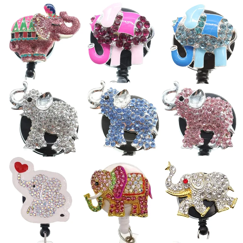 Multi Styles Fashion Animal Jewelry Rhinestone Elephant ID Badge Reel For Office Worker Accessories
Multi Styles Fashion Animal Jewelry Rhinestone Elephant ID Badge Reel For Office Worker Accessories