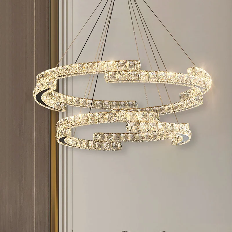 Modern Crystal Led Ceiling Chandelier Round Ring Ceiling Lamp Living Room Kitchen Island Pendant Lights Home Decorations Lustre
Modern Crystal Led Ceiling Chandelier Round Ring Ceiling Lamp Living Room Kitchen Island Pendant Lights Home Decorations Lustre