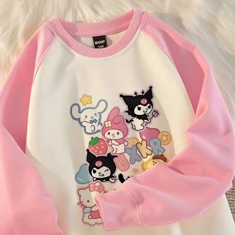 Sanrio Anime Kawaii Hello Kitty My Melody Spring Autumn Long Sleeve Shirt Cute Cartoon Kuromi Hoodie Clothes Toys for Kids
Sanrio Anime Kawaii Hello Kitty My Melody Spring Autumn Long Sleeve Shirt Cute Cartoon Kuromi Hoodie Clothes Toys for Kids