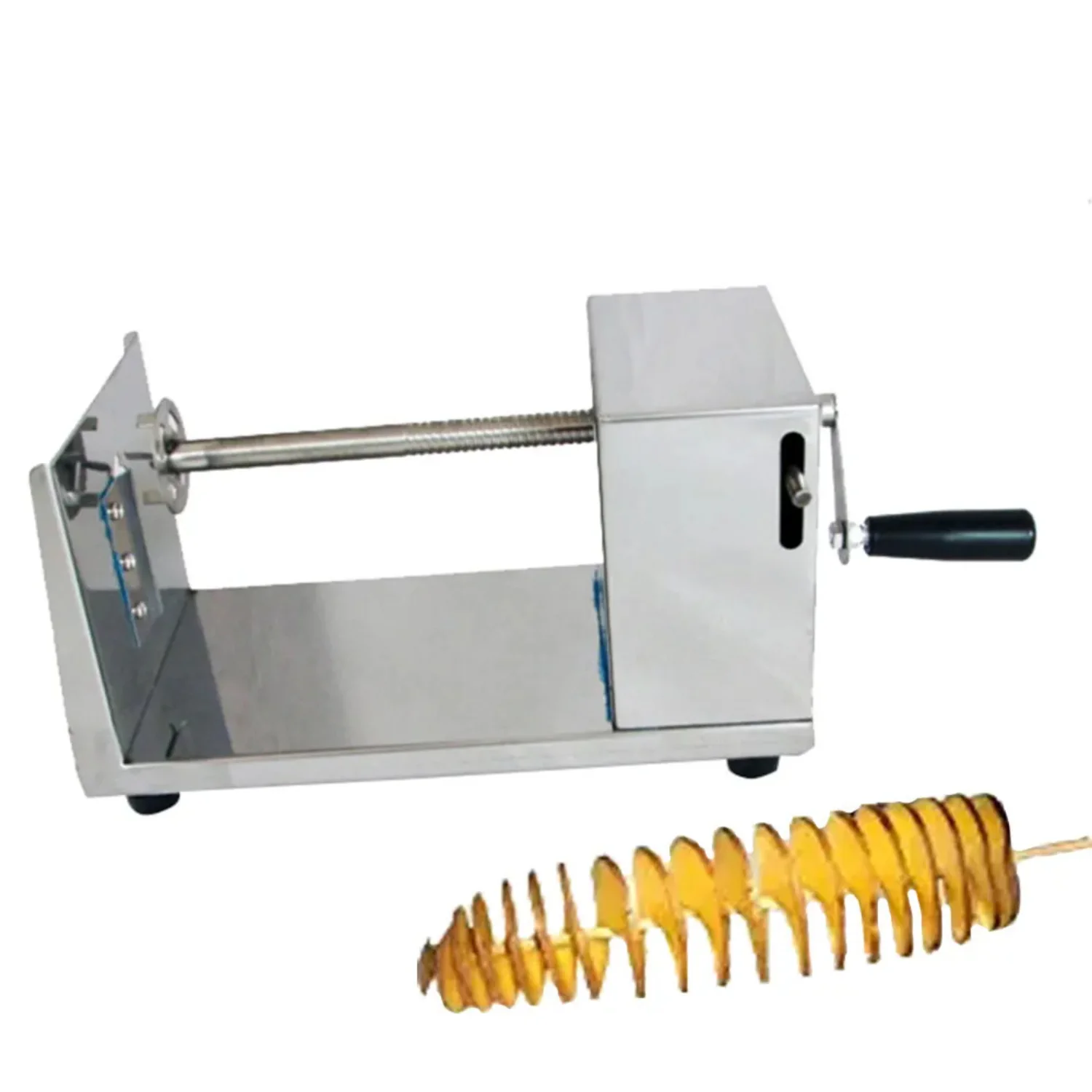 Spiral Potato Slicer Manual Tornado Potatoes Machine Chips Cutter for Perfectly Spiralized Potatoes
Spiral Potato Slicer Manual Tornado Potatoes Machine Chips Cutter for Perfectly Spiralized Potatoes