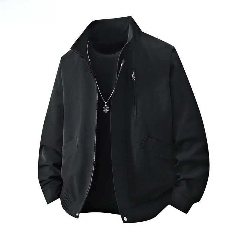 Sli Casual Loose Fit Jaet for plus Size Men Trendy Stand Collar Outerwear for Spring Autumn plus Size Men's Faion
Sli Casual Loose Fit Jaet for plus Size Men Trendy Stand Collar Outerwear for Spring Autumn plus Size Men's Faion