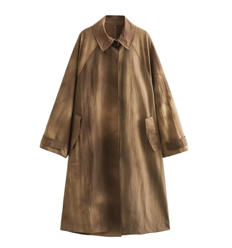 2023 Autumn New Women's Faion Casual Loose mat Sle Coat Jaet Street Sle Long Sve Mid-Length Regular Thin
2023 Autumn New Women's Faion Casual Loose mat Sle Coat Jaet Street Sle Long Sve Mid-Length Regular Thin