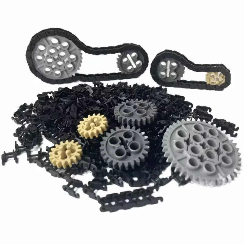 5 style chain gear package MOC technology spare parts mechanical gear building block toy 3711 small chain crawler conveyor belt
5 style chain gear package MOC technology spare parts mechanical gear building block toy 3711 small chain crawler conveyor belt