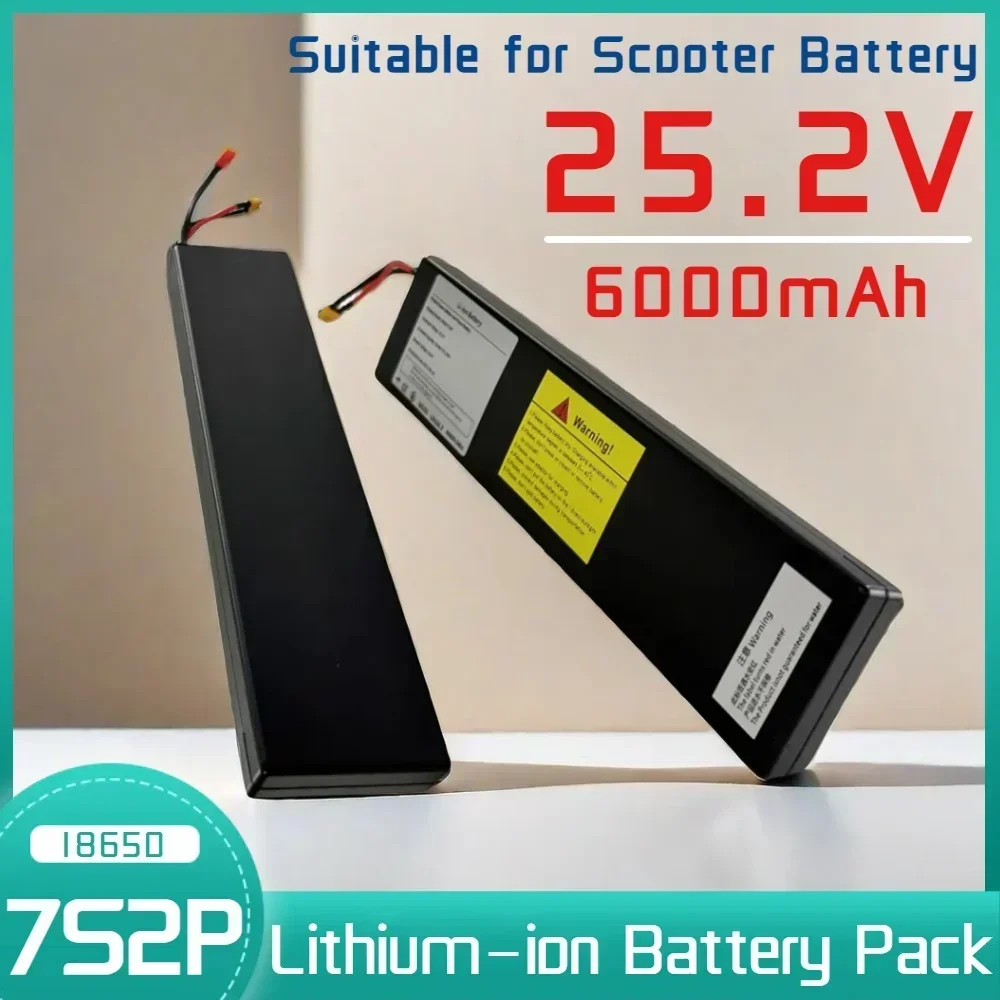 7S2P 25.2V 6000mAh 18650 Lithium-Ion Battery Pack Suitable for Electric Bicycle Moped Balancing Scooter
7S2P 25.2V 6000mAh 18650 Lithium-Ion Battery Pack Suitable for Electric Bicycle Moped Balancing Scooter