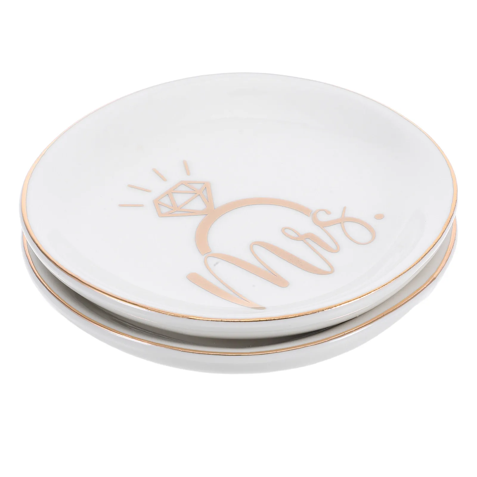 2Pcs Gold Rim Ceramic Jewelry Dish Elegant Minimalist Ring Earring Necklace Tray Vanity Organizer Decorative Trinket Dish
2Pcs Gold Rim Ceramic Jewelry Dish Elegant Minimalist Ring Earring Necklace Tray Vanity Organizer Decorative Trinket Dish