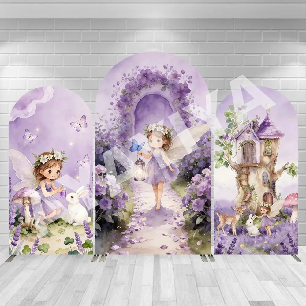 Purple Lavender Princess Arch Wall Backdrop for Kids Girls Birthday Party Supplies Woodland Fairy Tale Baby Arched Background
Purple Lavender Princess Arch Wall Backdrop for Kids Girls Birthday Party Supplies Woodland Fairy Tale Baby Arched Background