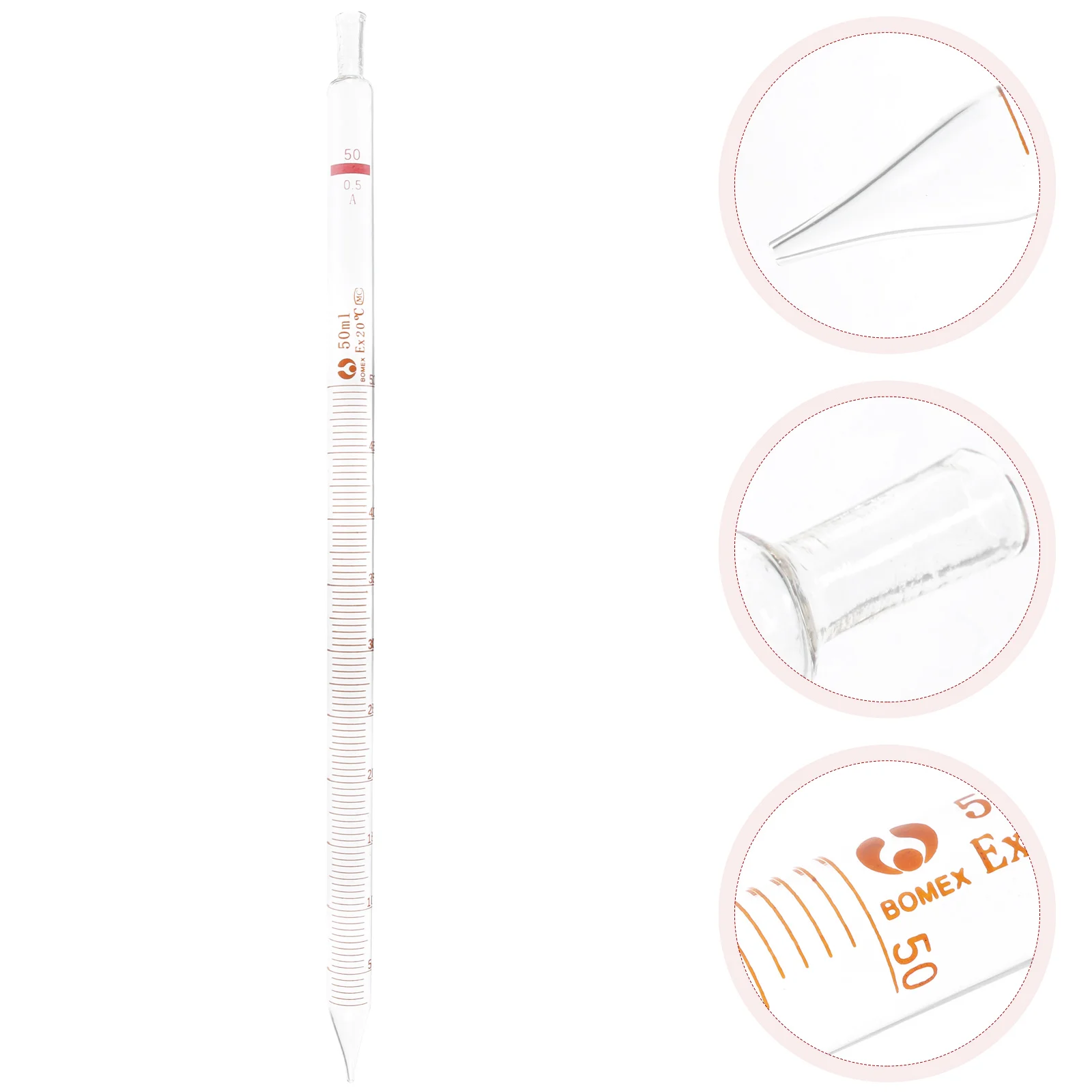 Glass Graduated Pipettes 1ml 2ml 5ml 10ml 25ml 50ml Measuring Straws Heatproof Eco Friendly Non for Medical
Glass Graduated Pipettes 1ml 2ml 5ml 10ml 25ml 50ml Measuring Straws Heatproof Eco Friendly Non for Medical