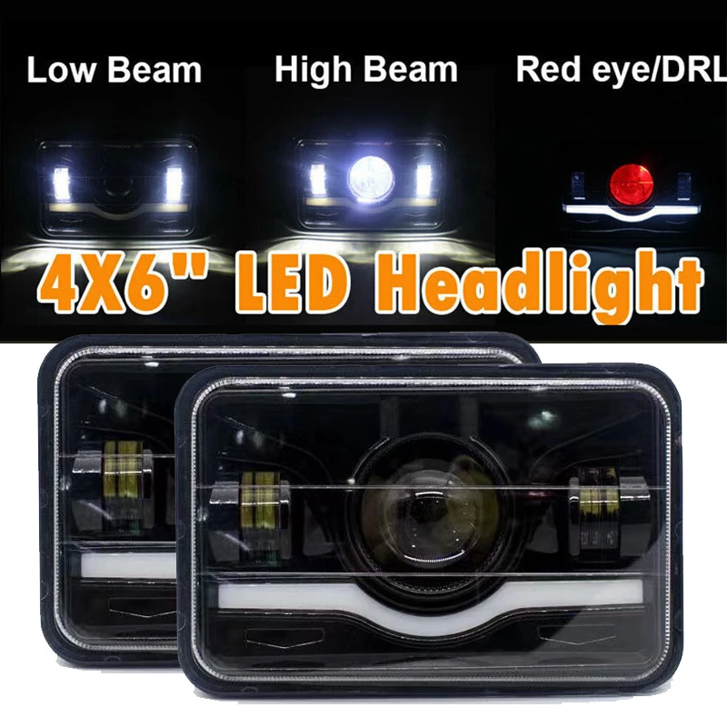4x6" Inch 45W LED Headlights DRL For Chevrolet S10 1995 1996 1997 4x6" LED Projector Headlight Hi/Lo Sealed BeamTruck Offraod
4x6" Inch 45W LED Headlights DRL For Chevrolet S10 1995 1996 1997 4x6" LED Projector Headlight Hi/Lo Sealed BeamTruck Offraod