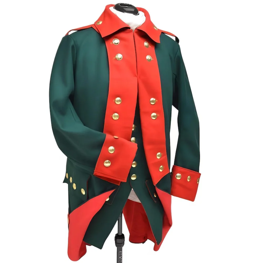 Men's Regency Revolution Regimental Uniform 18th Century Military Hussar Jacket Victorian Colonial Civil War Officer Coat
Men's Regency Revolution Regimental Uniform 18th Century Military Hussar Jacket Victorian Colonial Civil War Officer Coat