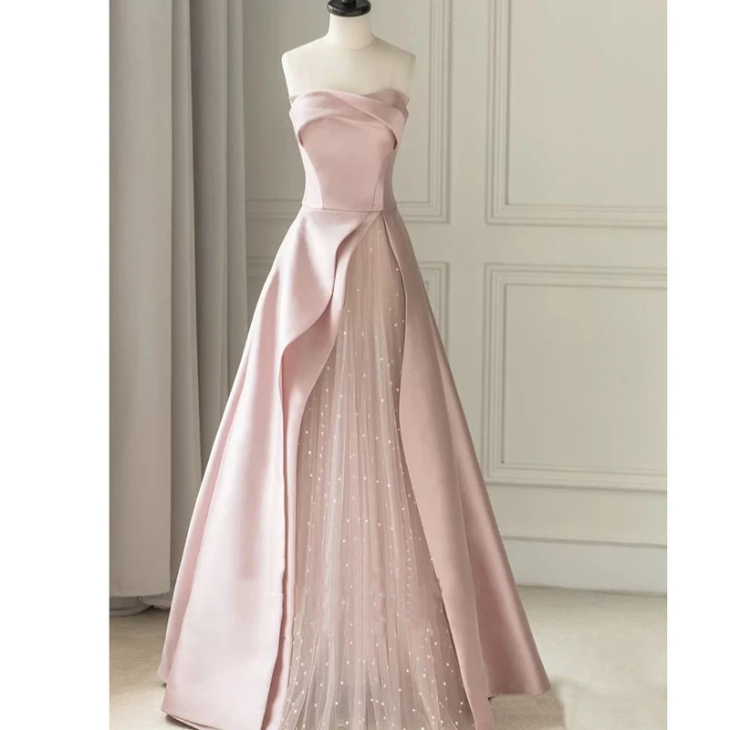 Elegant tube top long evening dresses sexy sleeveless splice prom dresses formal dress women Elegant dress for engagement party
Elegant tube top long evening dresses sexy sleeveless splice prom dresses formal dress women Elegant dress for engagement party
