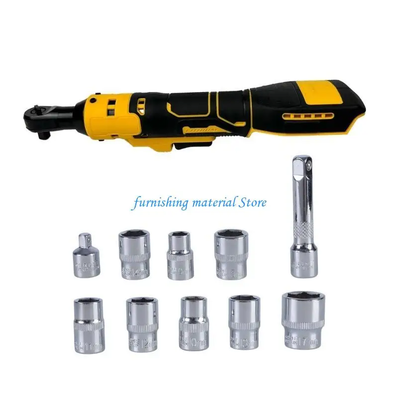 Y5GD 3/8" Cordless Ratchet Wrench for 20V Battery Electric Power Ratchet Variable
Y5GD 3/8" Cordless Ratchet Wrench for 20V Battery Electric Power Ratchet Variable