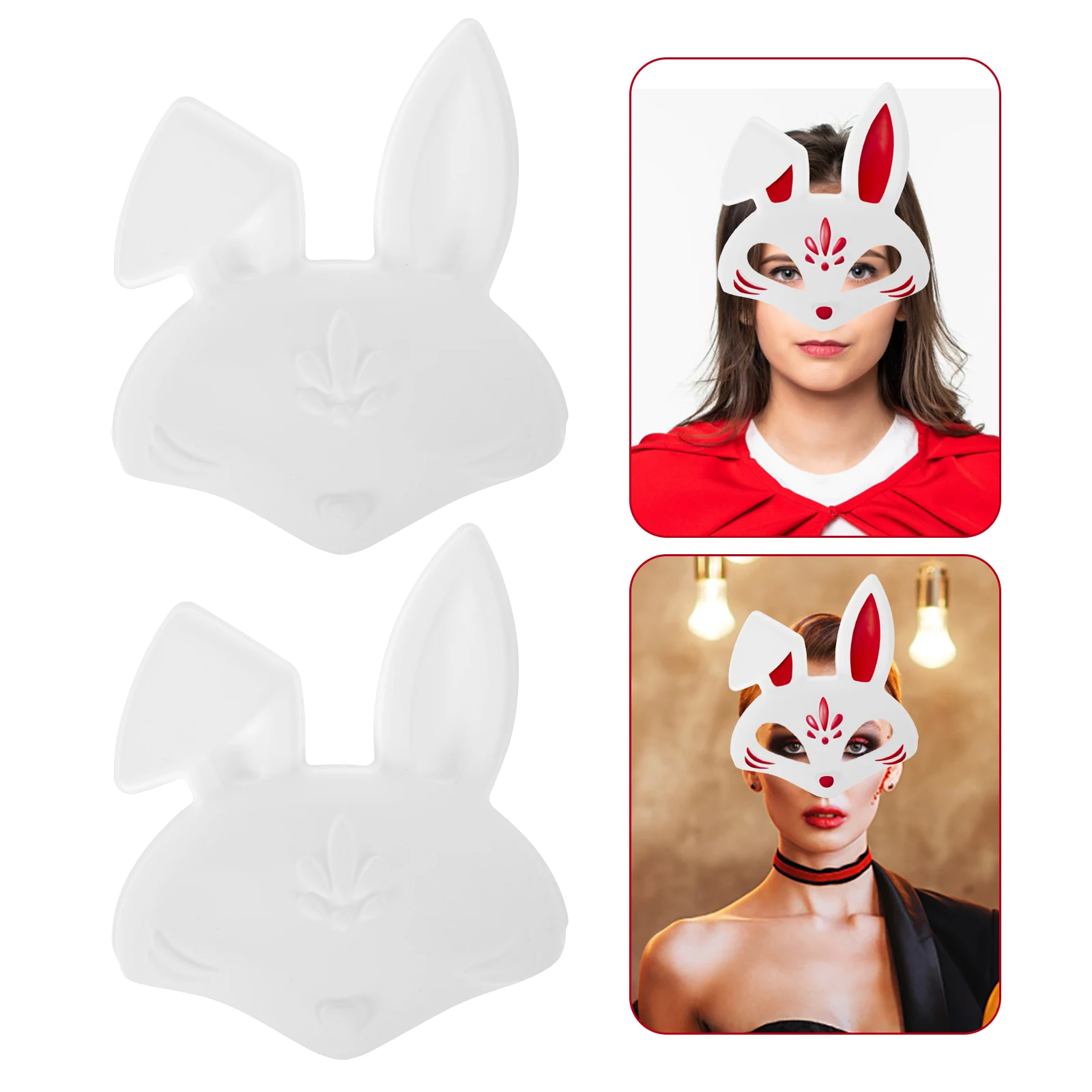 4 Pcs Blank Rabbit Mask Masks Masquerade Party Ball for Women Cosplay Carnival
4 Pcs Blank Rabbit Mask Masks Masquerade Party Ball for Women Cosplay Carnival