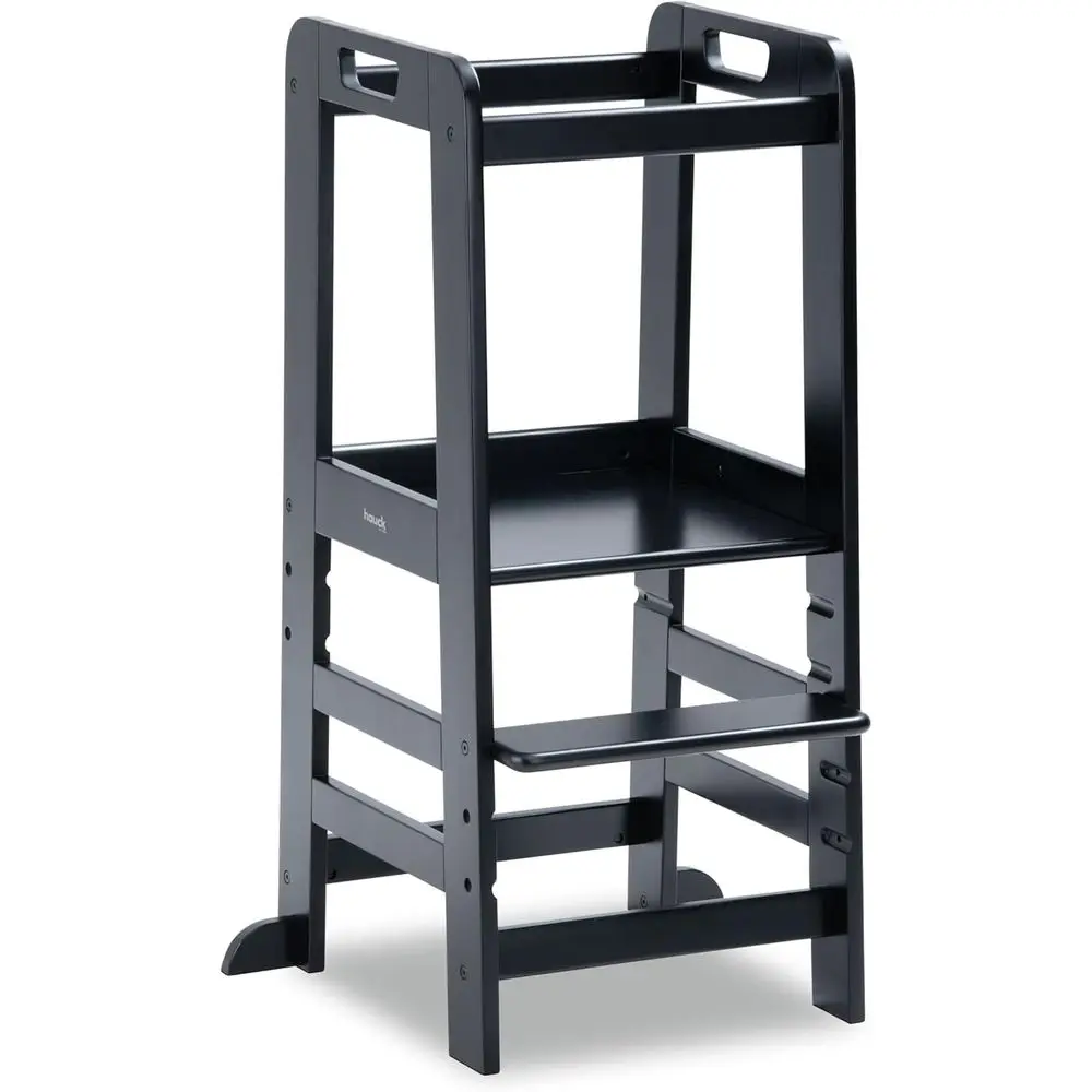 Adjustable Wooden Step Stool for Kids: Toddler Tower, Kitchen & Bath Helper, Age 1+, Black
Adjustable Wooden Step Stool for Kids: Toddler Tower, Kitchen & Bath Helper, Age 1+, Black