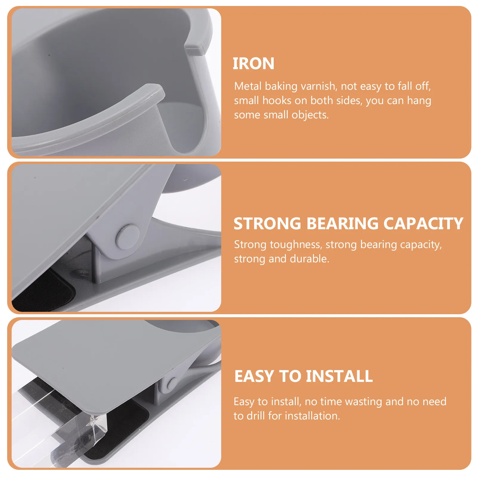 Clip on Cup Holder for Desk Side Table Edge Mountable Water Cup Clip with Multi Function Storage for Mug Bottle Phone Glasses
Clip on Cup Holder for Desk Side Table Edge Mountable Water Cup Clip with Multi Function Storage for Mug Bottle Phone Glasses