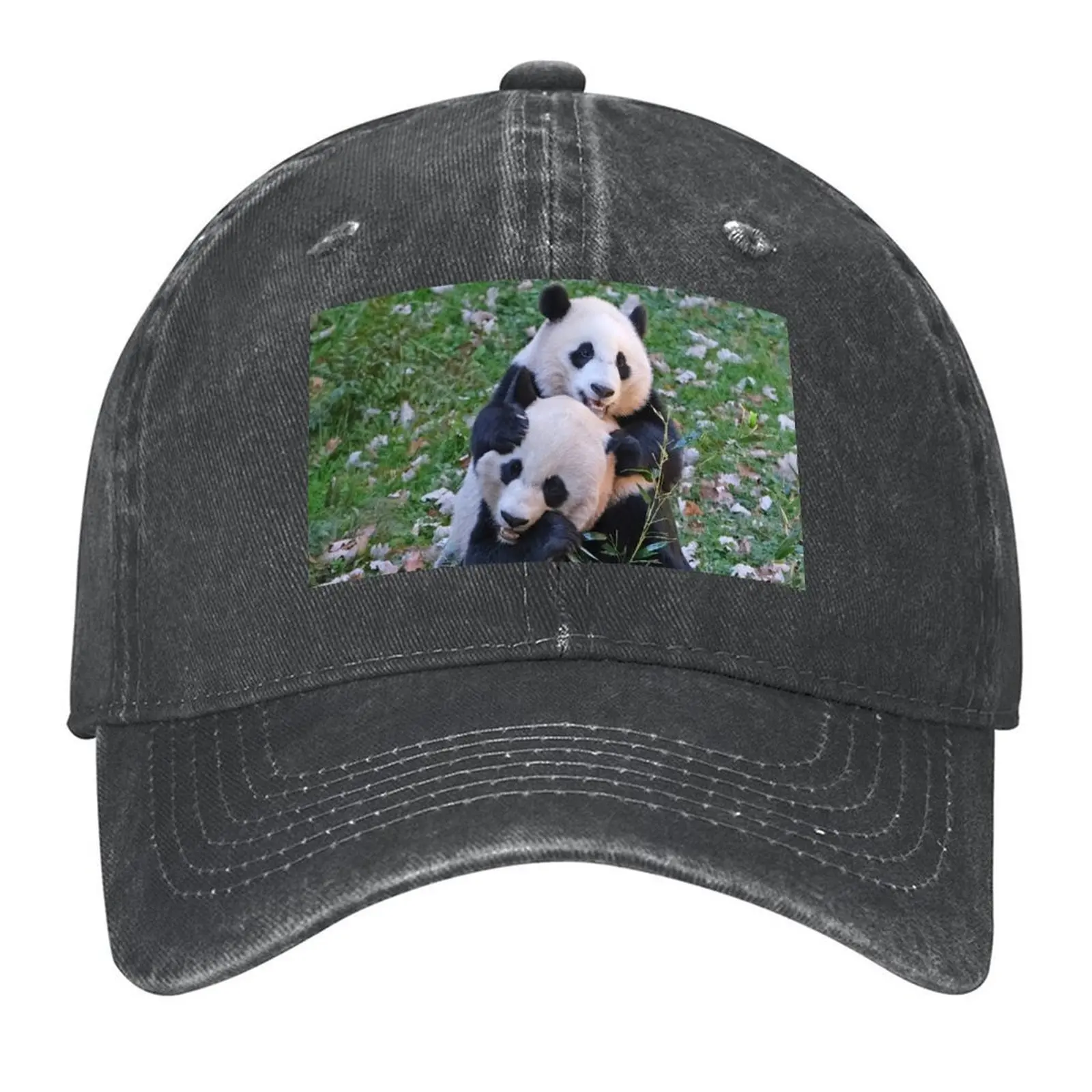 Giant Pandas Mei Xiang and Xiao Qi Ji at the National Zoo Baseball Cap Icon Golf Hat Luxury Man Hat Men's Luxury Women's 
Giant Pandas Mei Xiang and Xiao Qi Ji at the National Zoo Baseball Cap Icon Golf Hat Luxury Man Hat Men's Luxury Women's