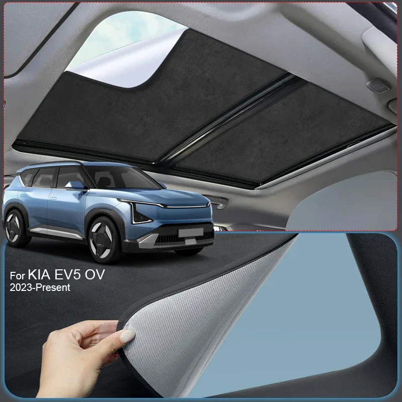 Car Suede Fabric Anti-uv Electrostatic Adsorption Sunroof Sunshade Auto Heat Insulation Skylight For KIA EV5 OV 2023-Present
Car Suede Fabric Anti-uv Electrostatic Adsorption Sunroof Sunshade Auto Heat Insulation Skylight For KIA EV5 OV 2023-Present