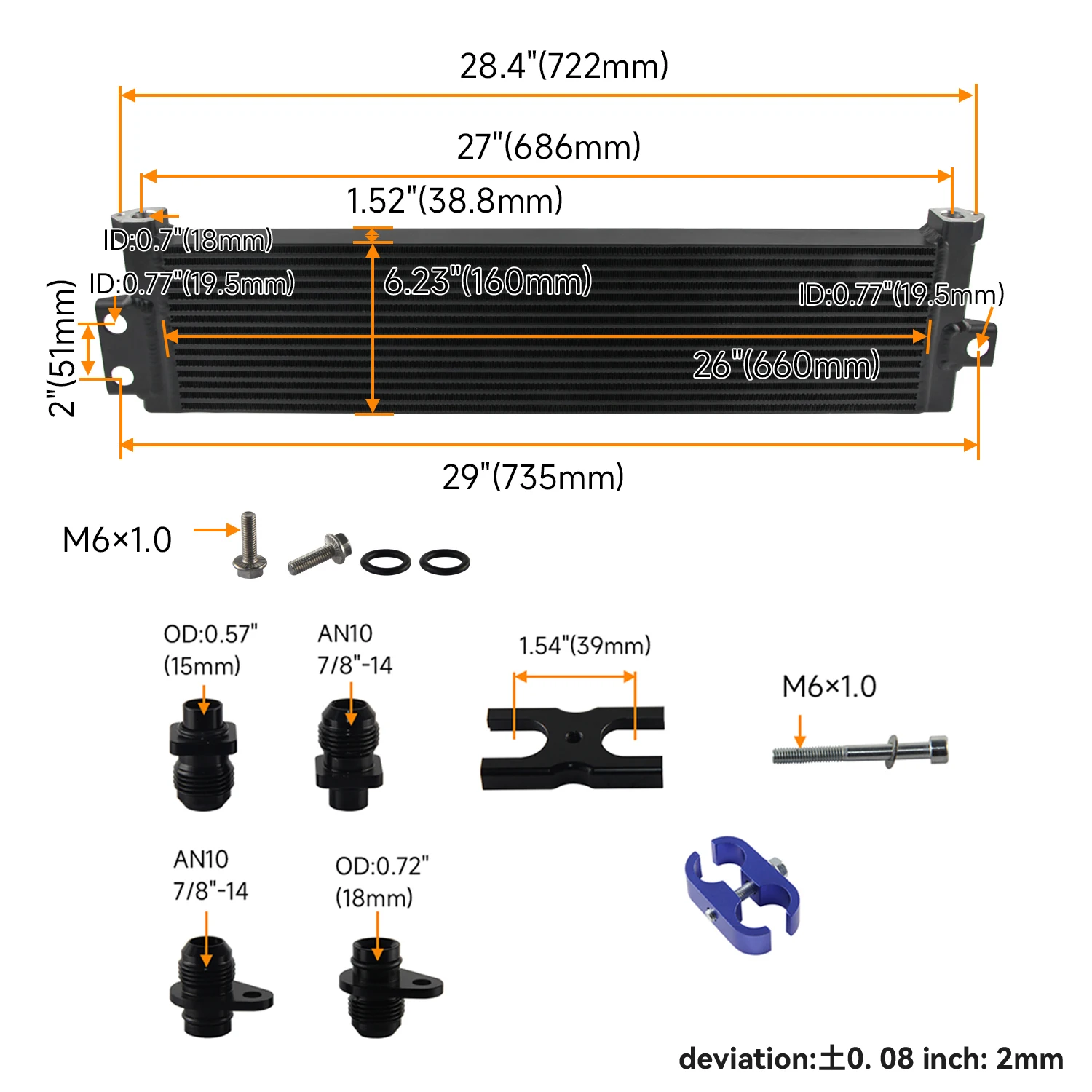 CSKA Upgraded Oil Cooler for S55 Engine F80F82F83F87F8XM2M3M4M4 GTS
CSKA Upgraded Oil Cooler for S55 Engine F80F82F83F87F8XM2M3M4M4 GTS