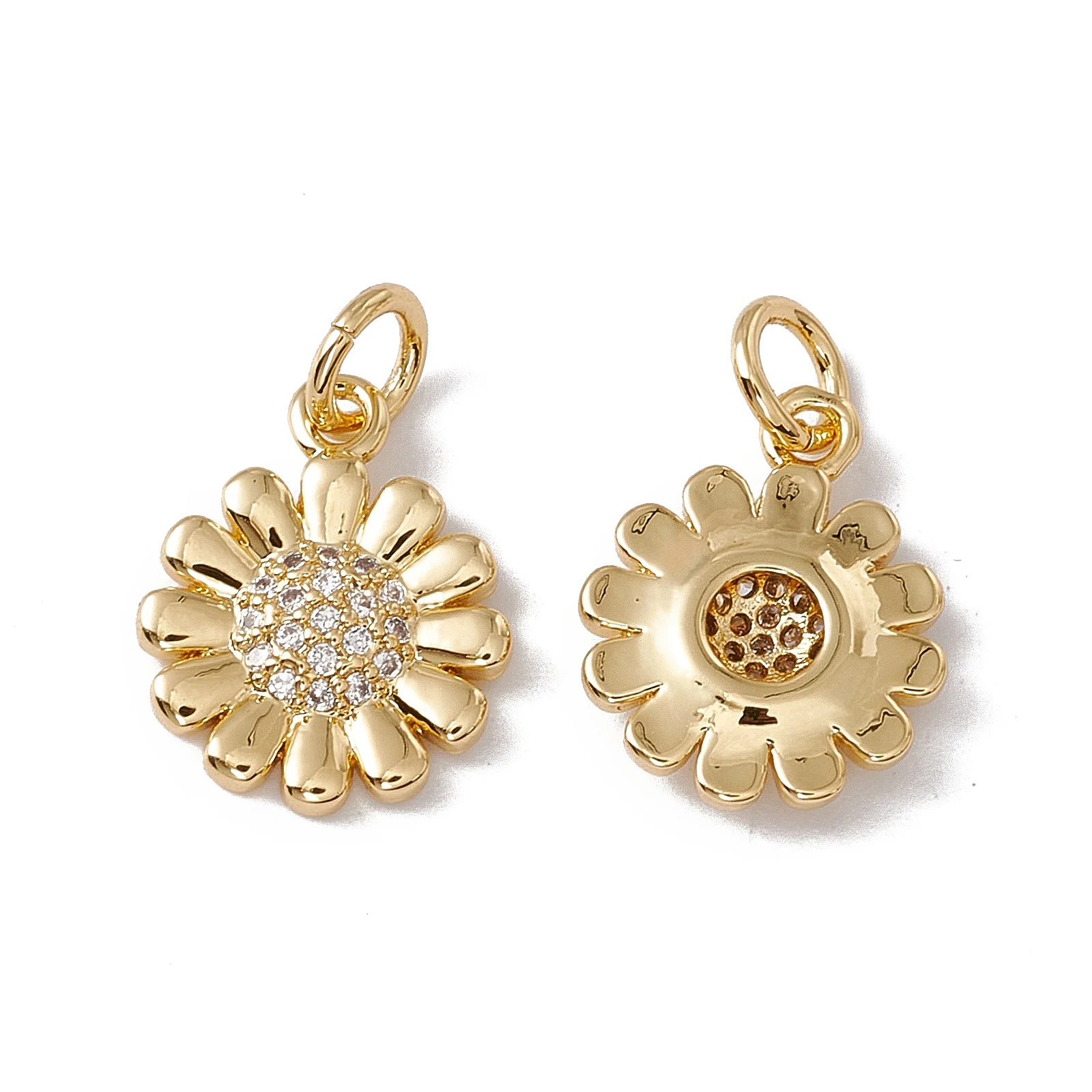 10pcs Sunflower Charms Brass Clear Cubic Zirconia for Jewelry Making Earring Pendant Necklace Bracelet Accessories Diy Craft
10pcs Sunflower Charms Brass Clear Cubic Zirconia for Jewelry Making Earring Pendant Necklace Bracelet Accessories Diy Craft
