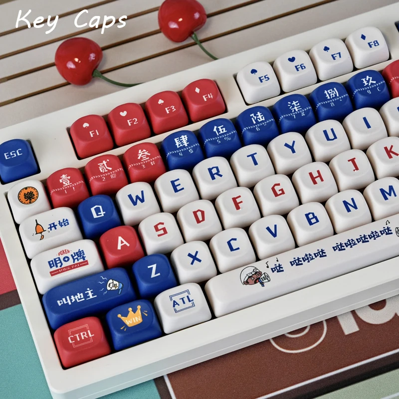 Chinese Poker Custom Keycaps 130 Keys MOA Profile Cute Key Cap PBT Dye-Sublimation Keycaps For MX Swithes Mechanical Keyboards
Chinese Poker Custom Keycaps 130 Keys MOA Profile Cute Key Cap PBT Dye-Sublimation Keycaps For MX Swithes Mechanical Keyboards